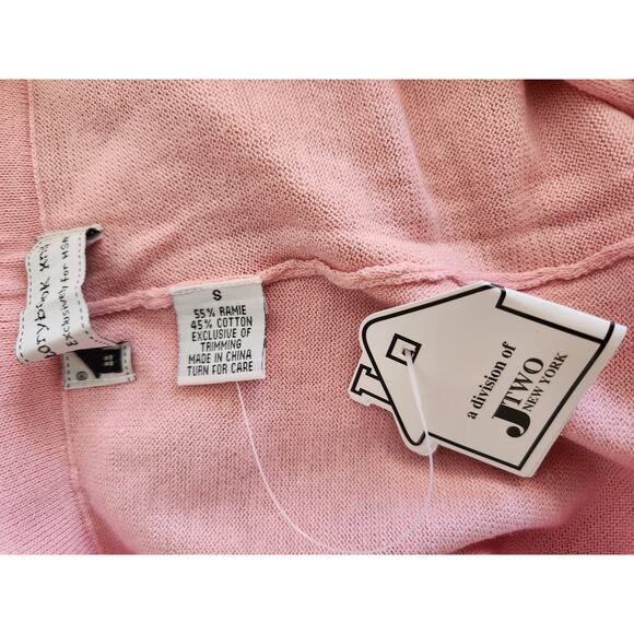 Storybook Knits Vtg HSN pink maxi skirt with ruffles NWT women size small - Picture 3 of 4